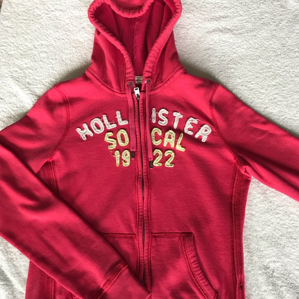 Hollister girls zip up hoodie